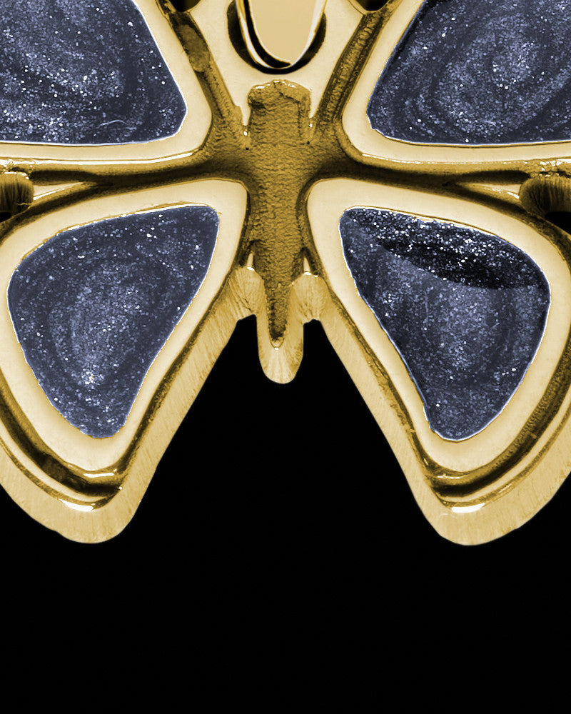 Sage Butterfly Gold Plated Ash Jewelry