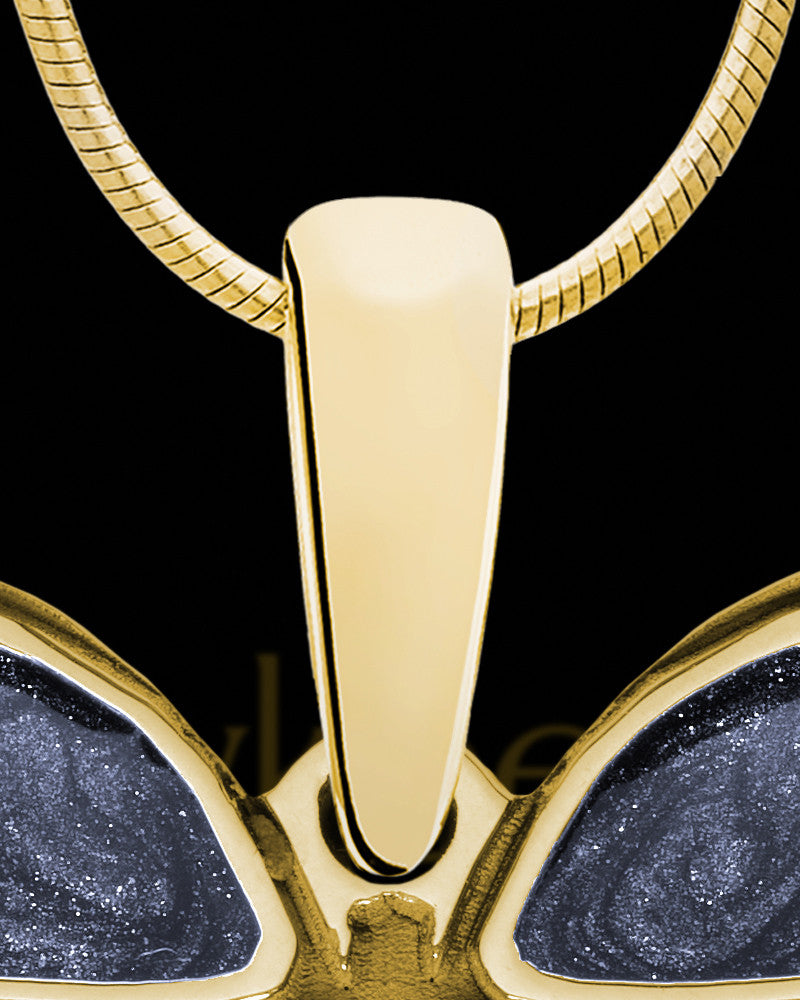Sage Butterfly Gold Plated Ash Jewelry