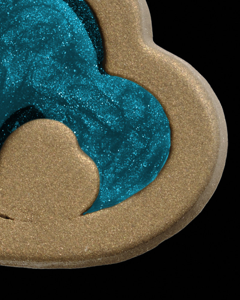 Heart Within Bronze Finish with Teal Ash Jewelry