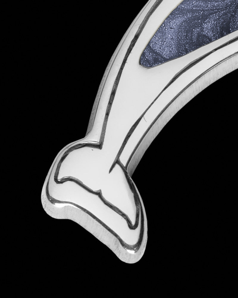 Dainty Dolphin Silver with Graphite Ash Jewelry