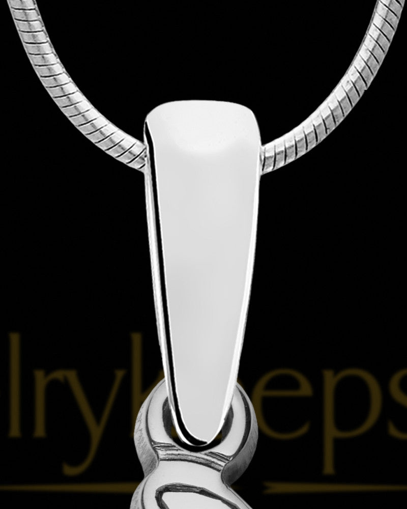 Dainty Dolphin Silver with Teal Ash Jewelry