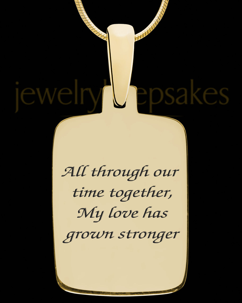 Solid 14K Gold Manchester Rectangle Ash Jewelry