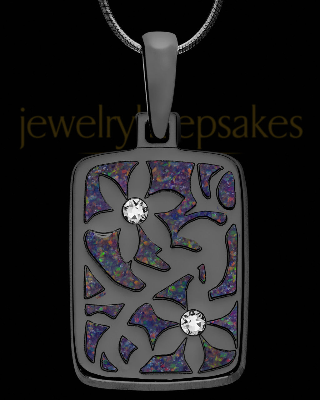 Tulane Rectangle Black Finish Ash Jewelry