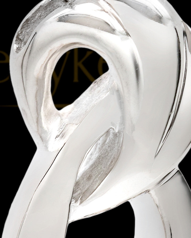 Cremation Ash Necklace Sterling Silver Infinity Cremation Keepsake