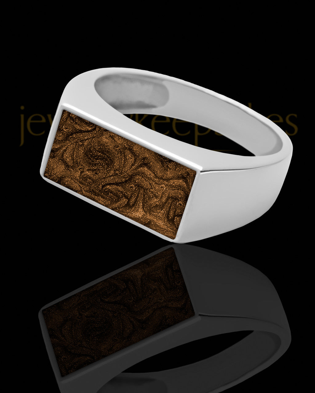 Men's Dumaine with Coffee Silver Ash Ring