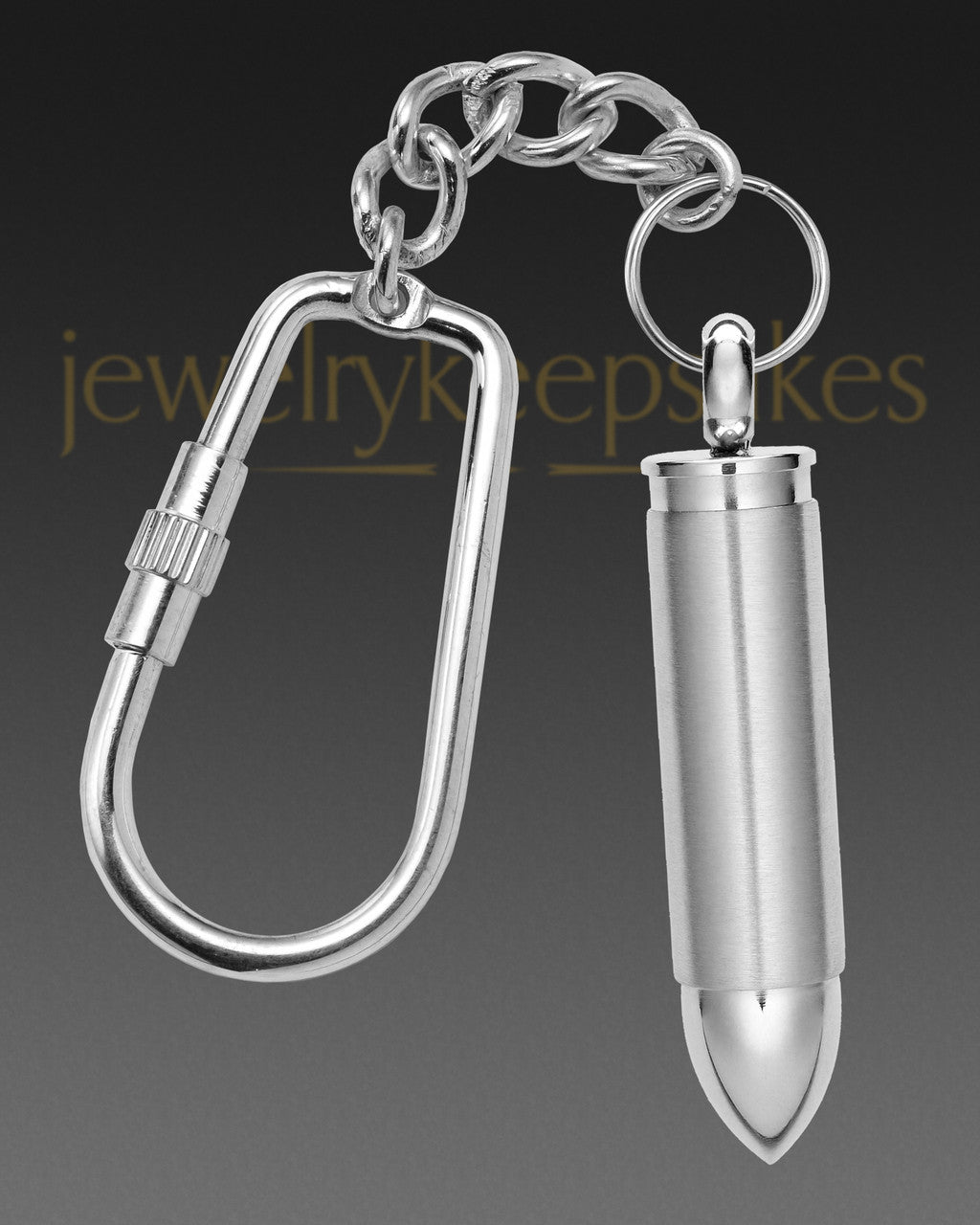 Stainless Hunter Cremation Key Chain