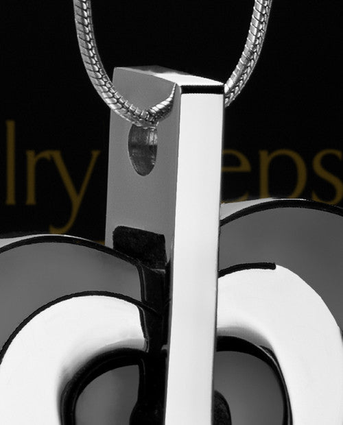 Urn Locket Black and Stainless Gracious Heart
