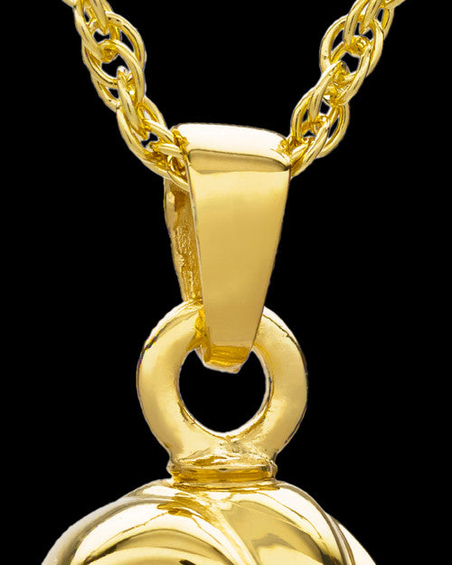 Cremation Ash Necklace  Gold Plated Infinity Companion Pendant - 2 Person
