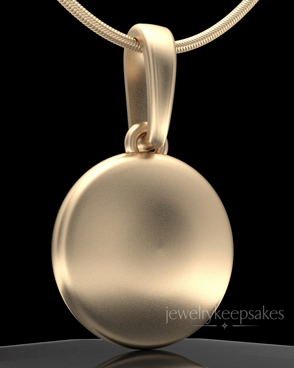 Solid 14K Gold Luna Permanently Sealed Waterproof Keepsake Jewelry