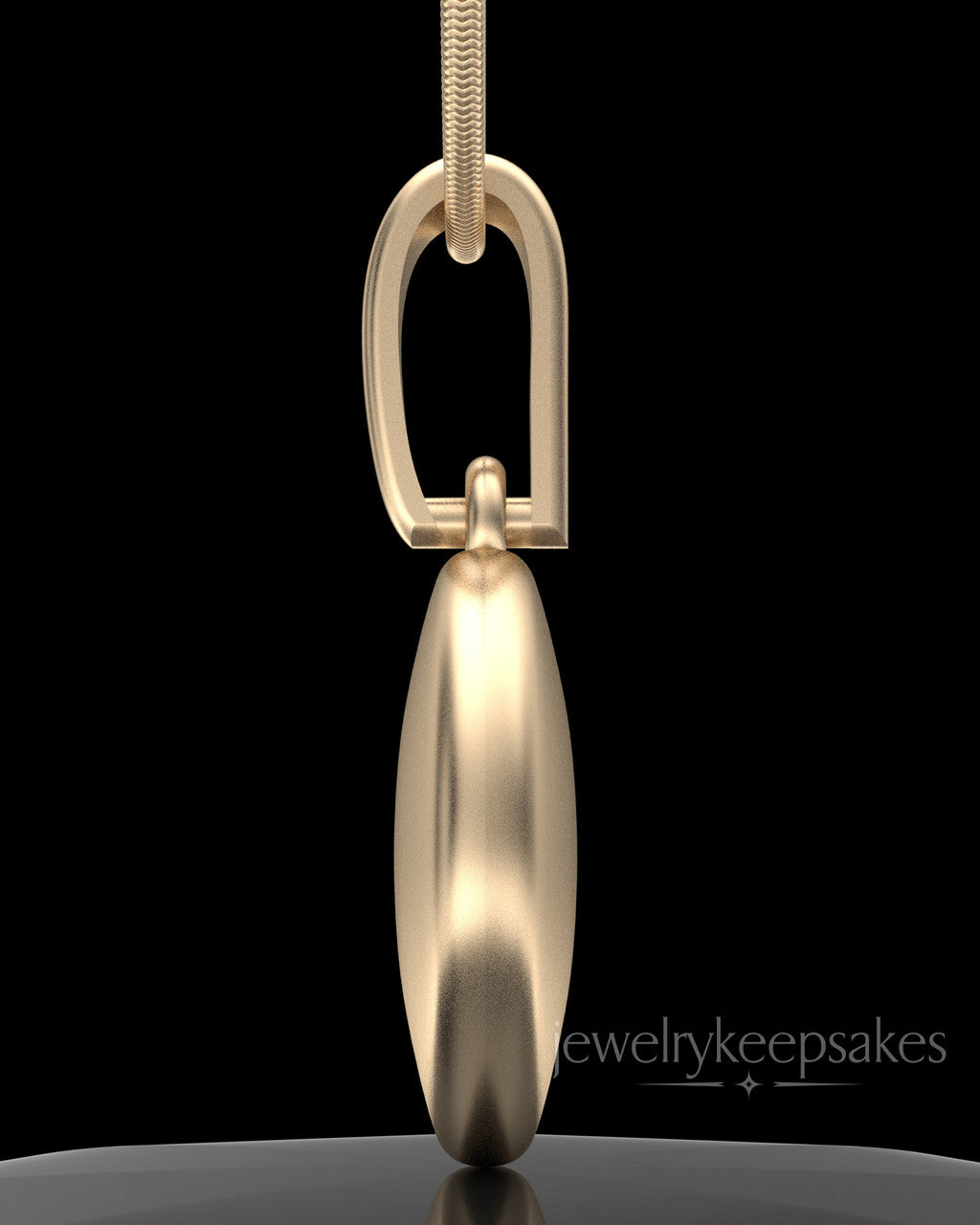 Solid 14K Gold Luna Permanently Sealed Waterproof Keepsake Jewelry