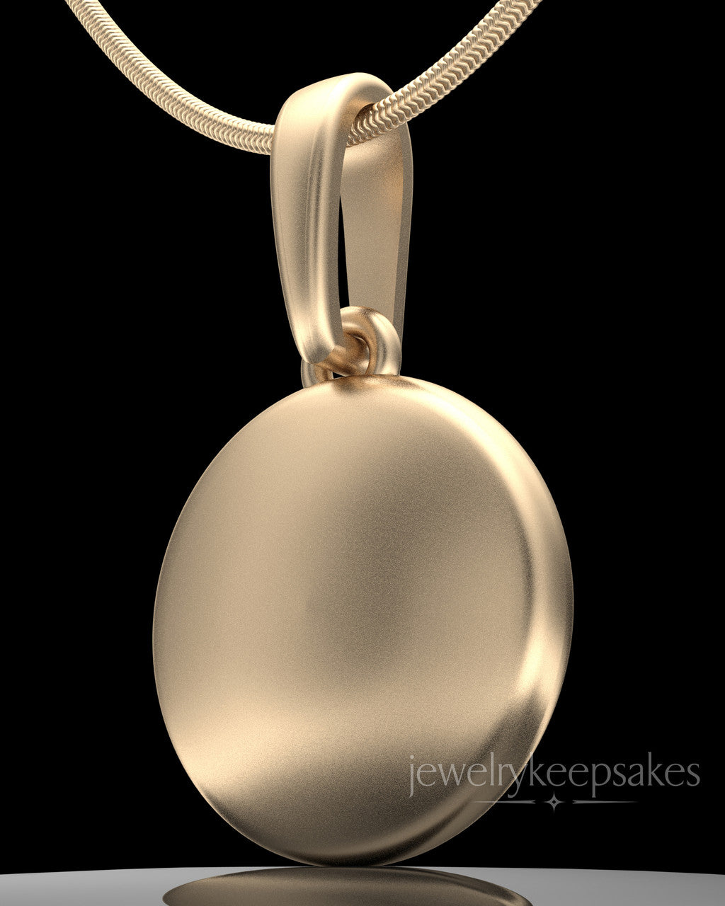 Solid 14K Gold Luna Permanently Sealed Waterproof Keepsake Jewelry