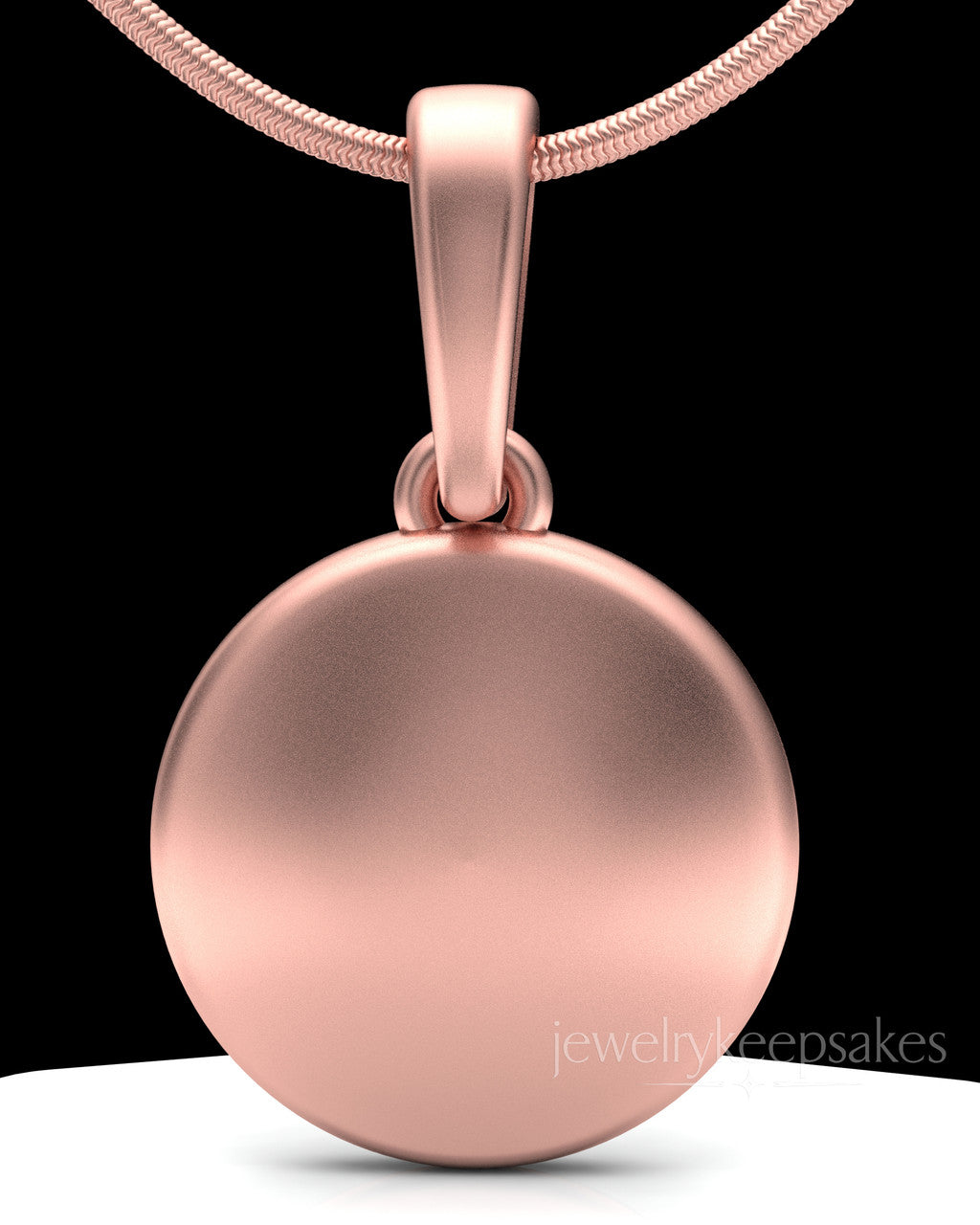 Rose Gold Plated Luna Permanently Sealed Waterproof Keepsake Jewelry