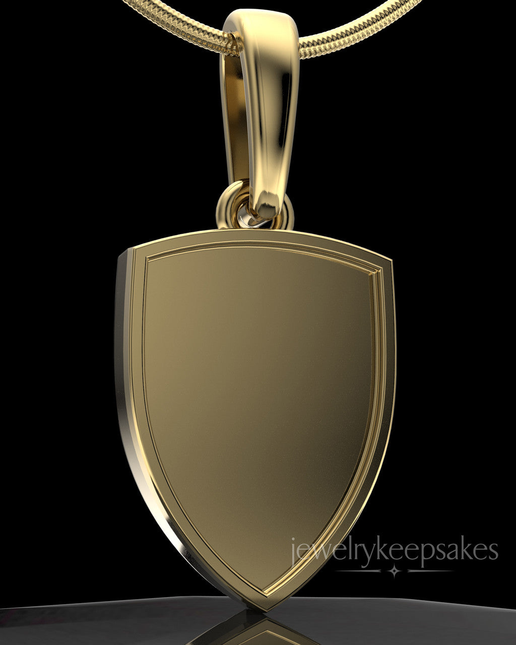 Gold Plated Remember Me Amulet Permanently Sealed Waterproof Keepsake Jewelry