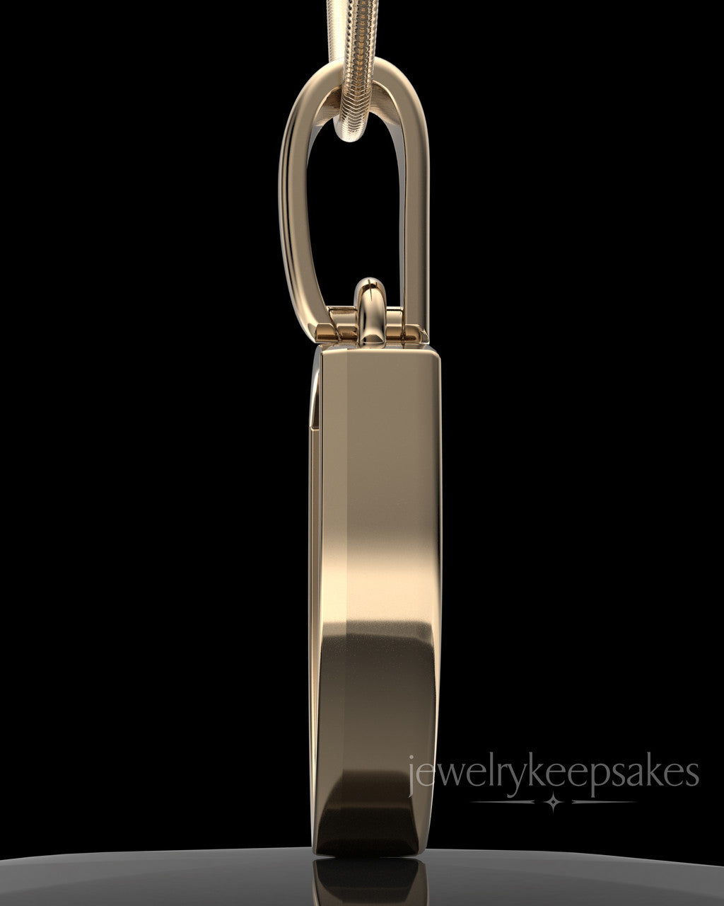 Solid 14k Gold Remember Me Amulet Permanently Sealed Waterproof Keepsake Jewelry