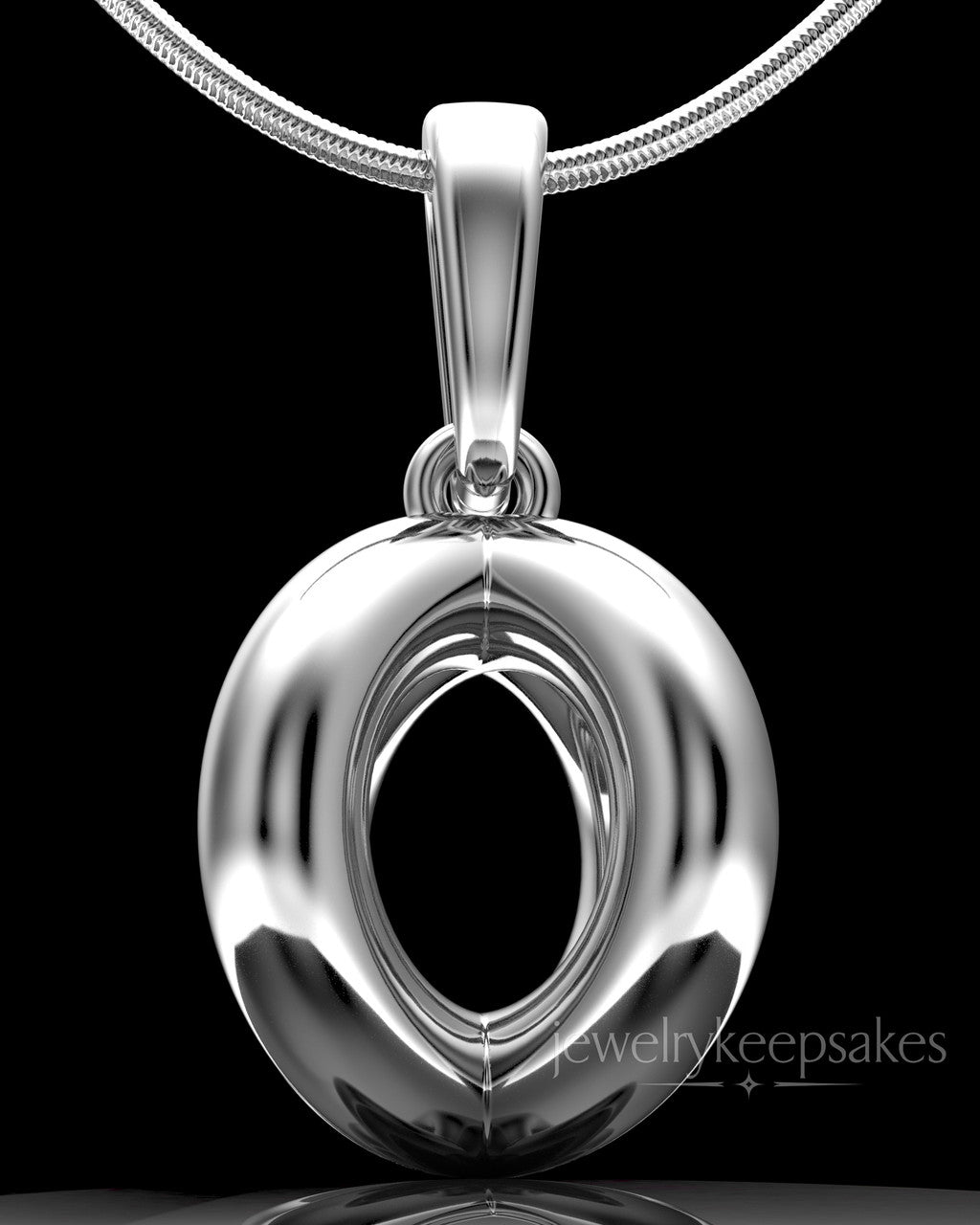 Sterling Silver Harmony Sphere Permanently Sealed Waterproof Keepsake Jewelry