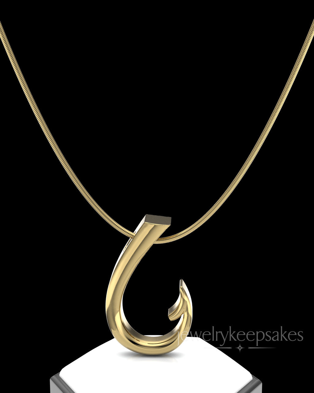 Gold Plated Hook Permanently Sealed Waterproof Cremation Pendant