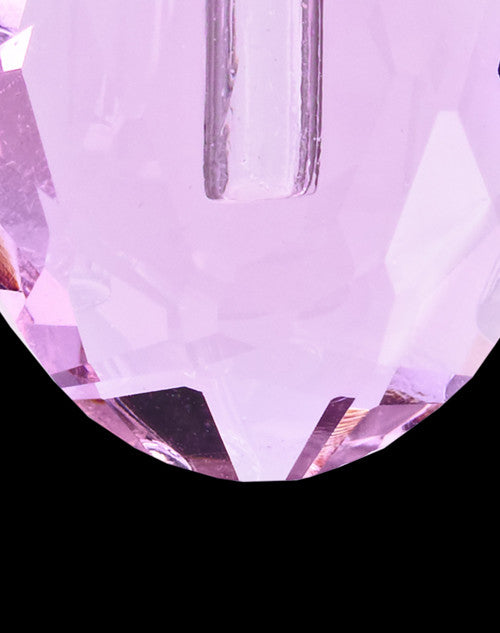 Pink Etched Sphere Glass Cremation Pendant