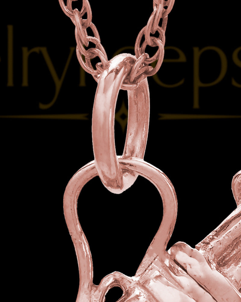 Golf Clubs 14K Rose Gold Memorial Jewelry