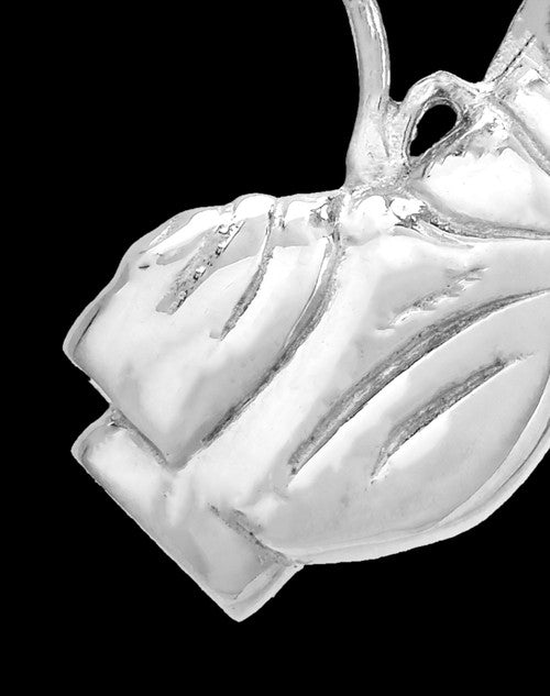 Golf Clubs White Gold Jewelry Urn