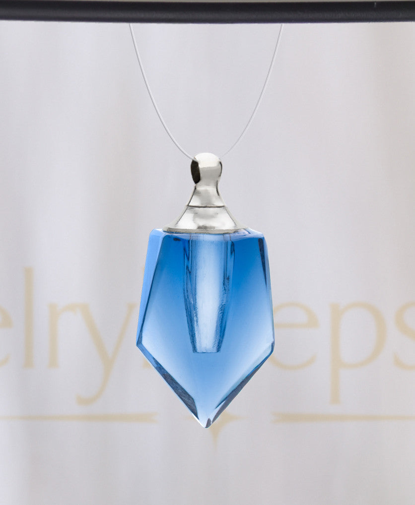 Blue Devoted Glass Reflection Pendant