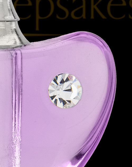 Violet So Loved Glass Cremation Jewelry