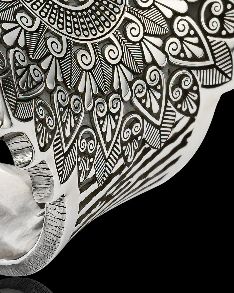 Sterling Silver Intricate Thumbprint Ring
