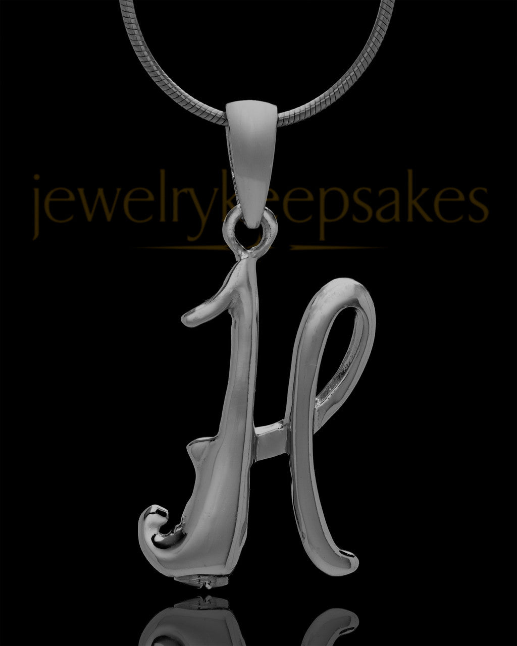 Black Plated "H" Keepsake Jewelry