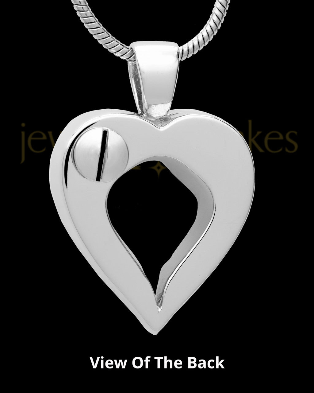 14K White Gold Winged Memories Heart Keepsake Jewelry