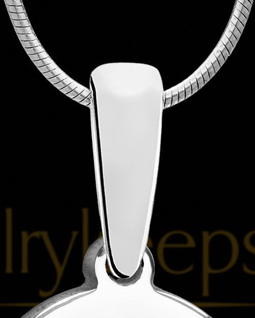 Calm Round Silver Ash Jewelry