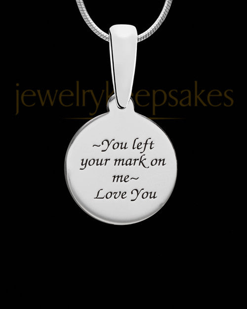 Solid 14K White Gold Lovely Initial Ash Jewelry