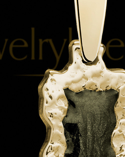 Solid 14K Gold Riverbed Ash Jewelry