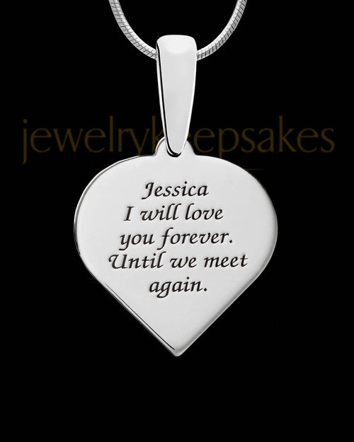 Paradise Heart Silver with Graphite Ash Jewelry