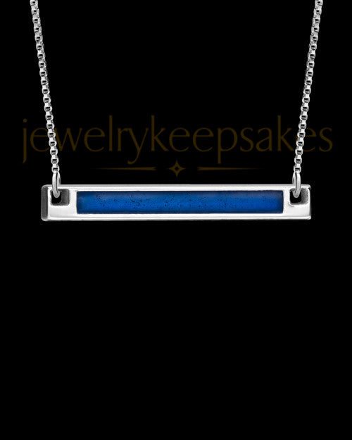 Solid 14K White Gold Blue Beaming Ash Jewelry