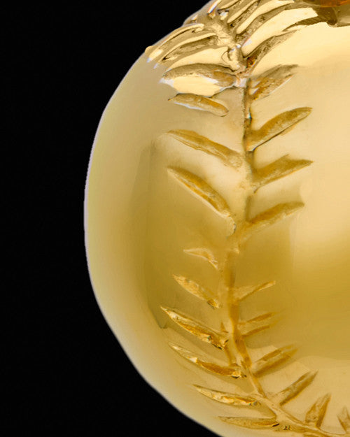 Baseball Urn Pendant in 14 Karat Yellow Gold