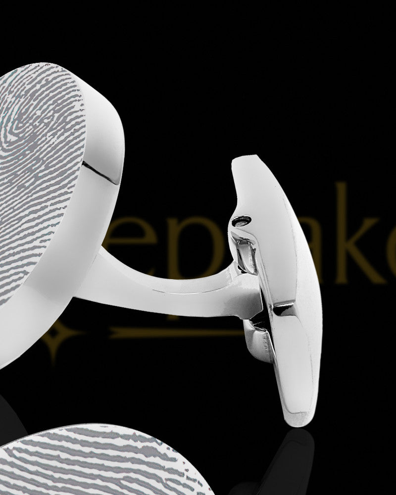 Classy Cuff Links with Thumbprint