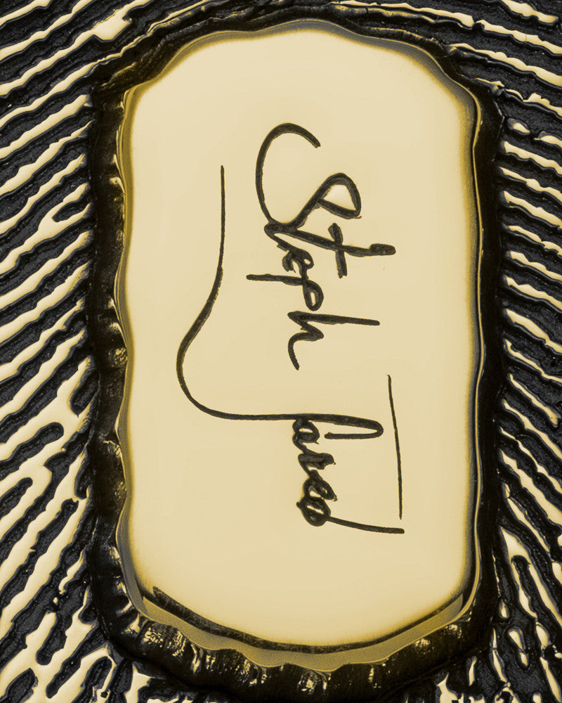Gold Sterling Silver Small Signature Dog Tag Thumbprint Pendant