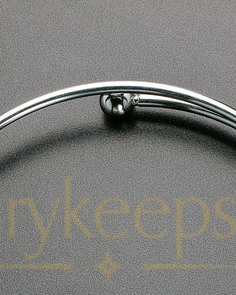 Brushed Small Heart Thumbprint Sophisticate Bracelet