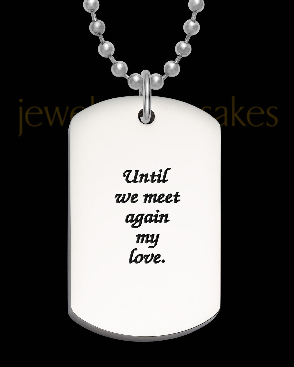 Photo Engraved Stainless Steel Thick Dog Tag Pendant