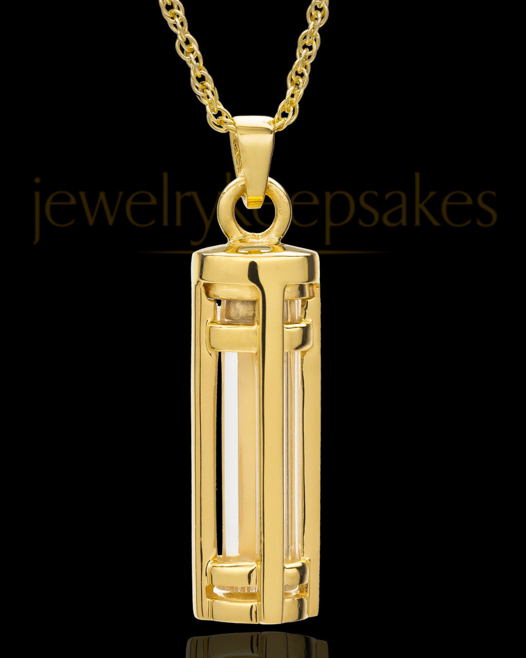14k Gold Hold Me Close Cylinder Keepsake