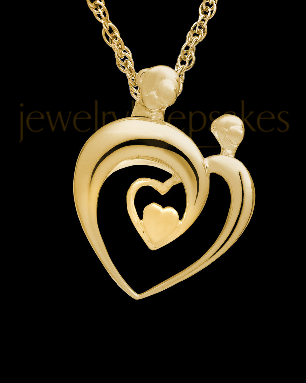 Cremation Keepsake Gold Plated Heartfelt Keepsake