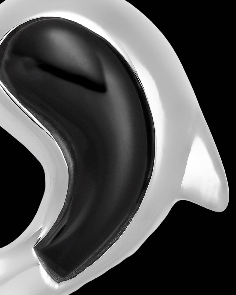 Jewelry Urn Sterling Silver Black Dolphin Keepsake