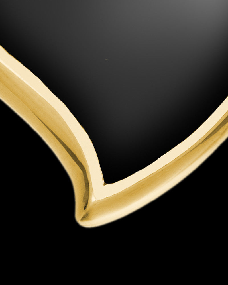 Ash Keepsake Gold Plated Ebony Heart Keepsake
