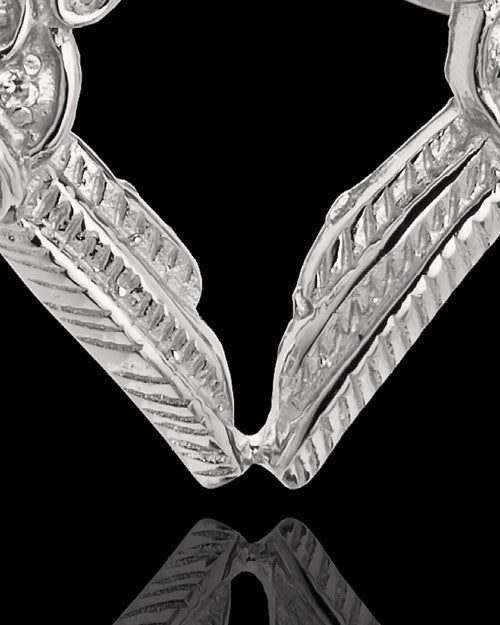 14K White Gold Winged Memories Heart Keepsake Jewelry
