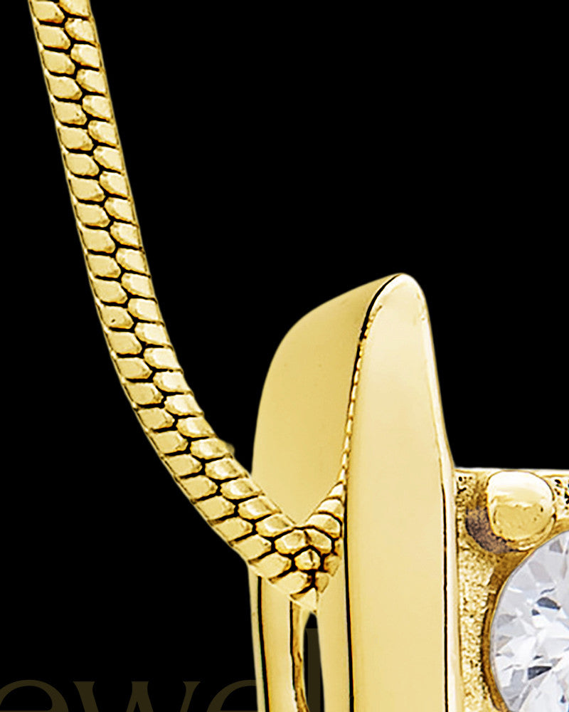 Gold Plated Vigilance Cremation Urn Pendant