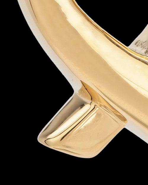 14K Gold Ribboned Heart Remembrance Urn Pendant