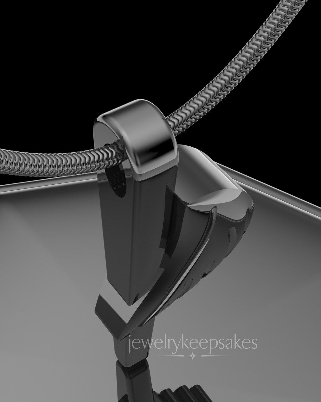 Black Grace Permanently Sealed Waterproof Cremation Pendant