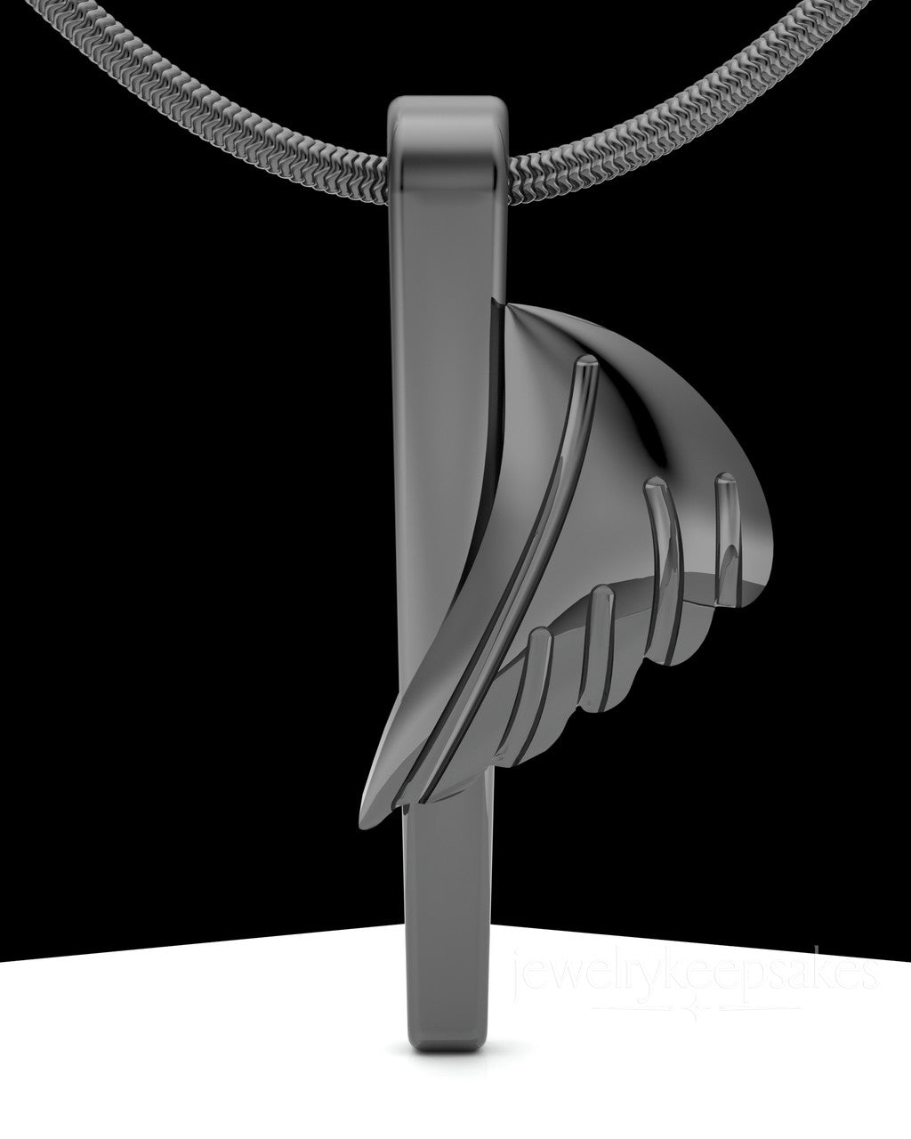 Black Grace Permanently Sealed Waterproof Cremation Pendant