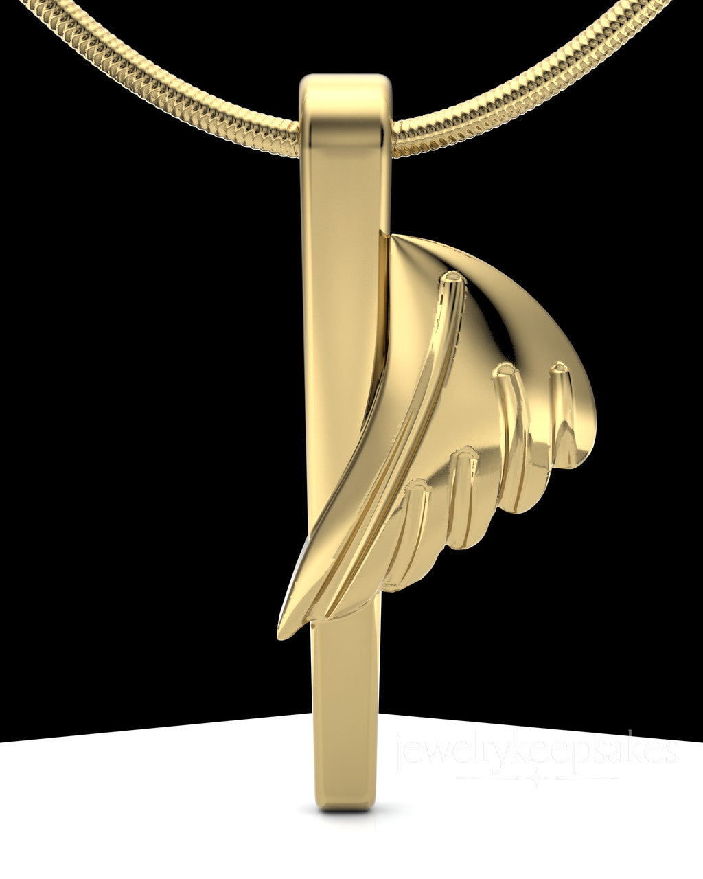 Grace Cremation Permanently Sealed Waterproof Pendant Gold Plated