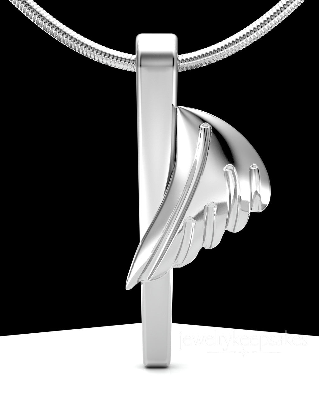 Sterling Silver Grace Permanently Sealed Waterproof Cremation Pendant