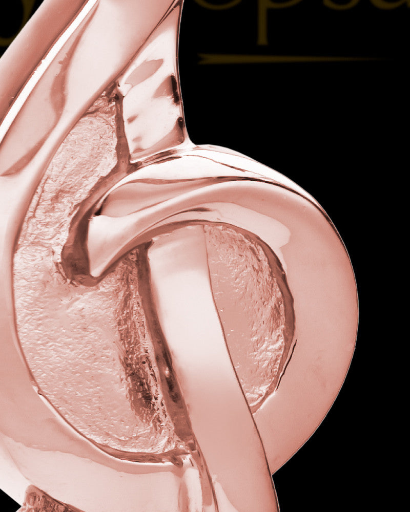 14K Rose Gold Music to My Heart Cremation Necklace